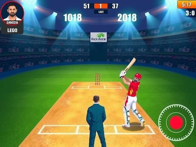 Kick Ace India gameplay showing batting action